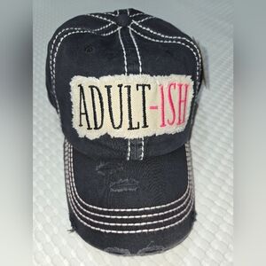 Black and Pink 'Adult-Ish' Cap